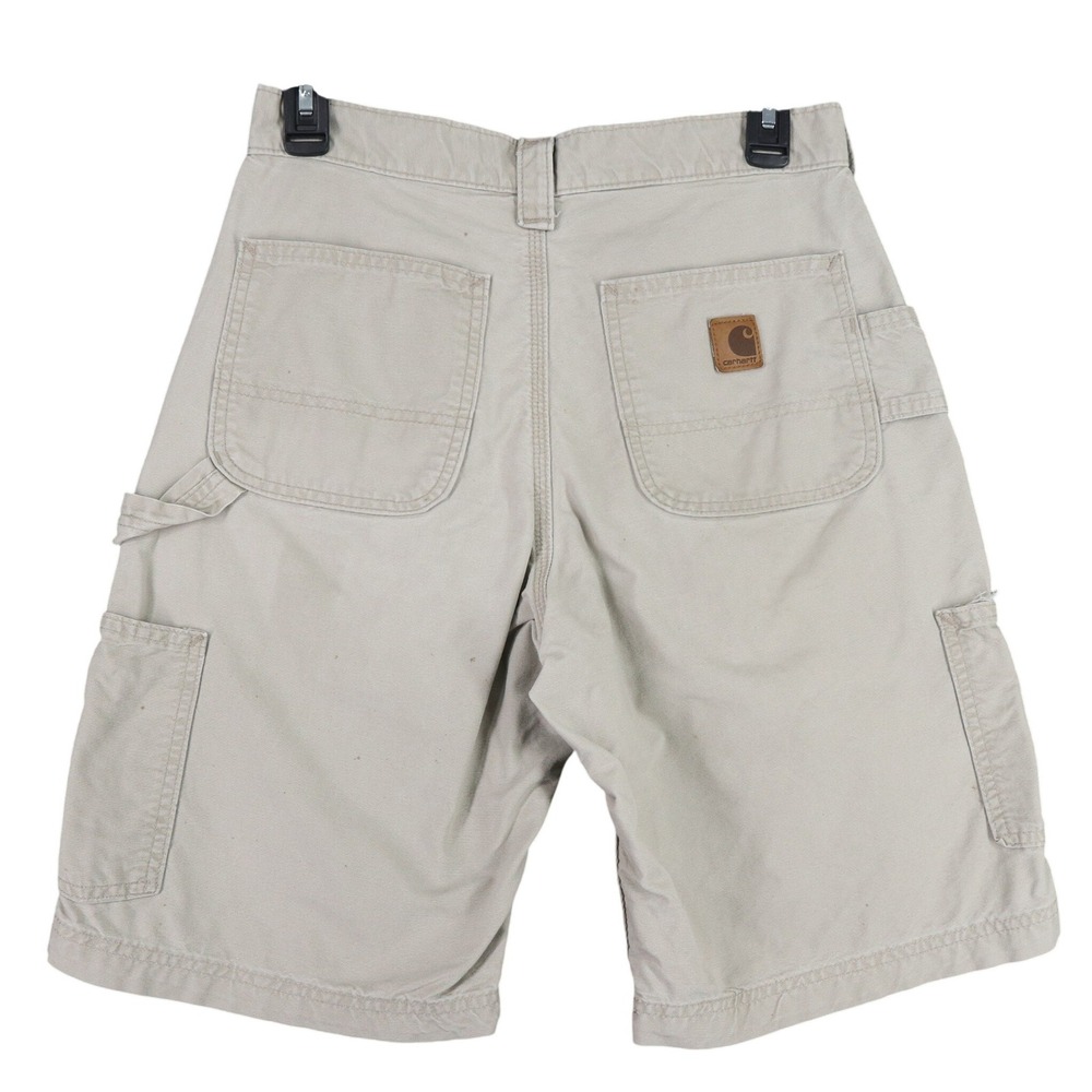 Carhartt Carpenter Shorts Mens 28 Canvas Pocket Hammer Loop Workwear Utility